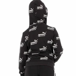 SWEAT C/CAPP.AMPLIFIED AOP HD BLACK