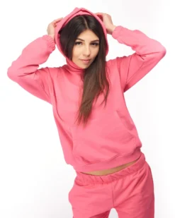 SWEAT C/CAPP.BUCANEVE FUXIA