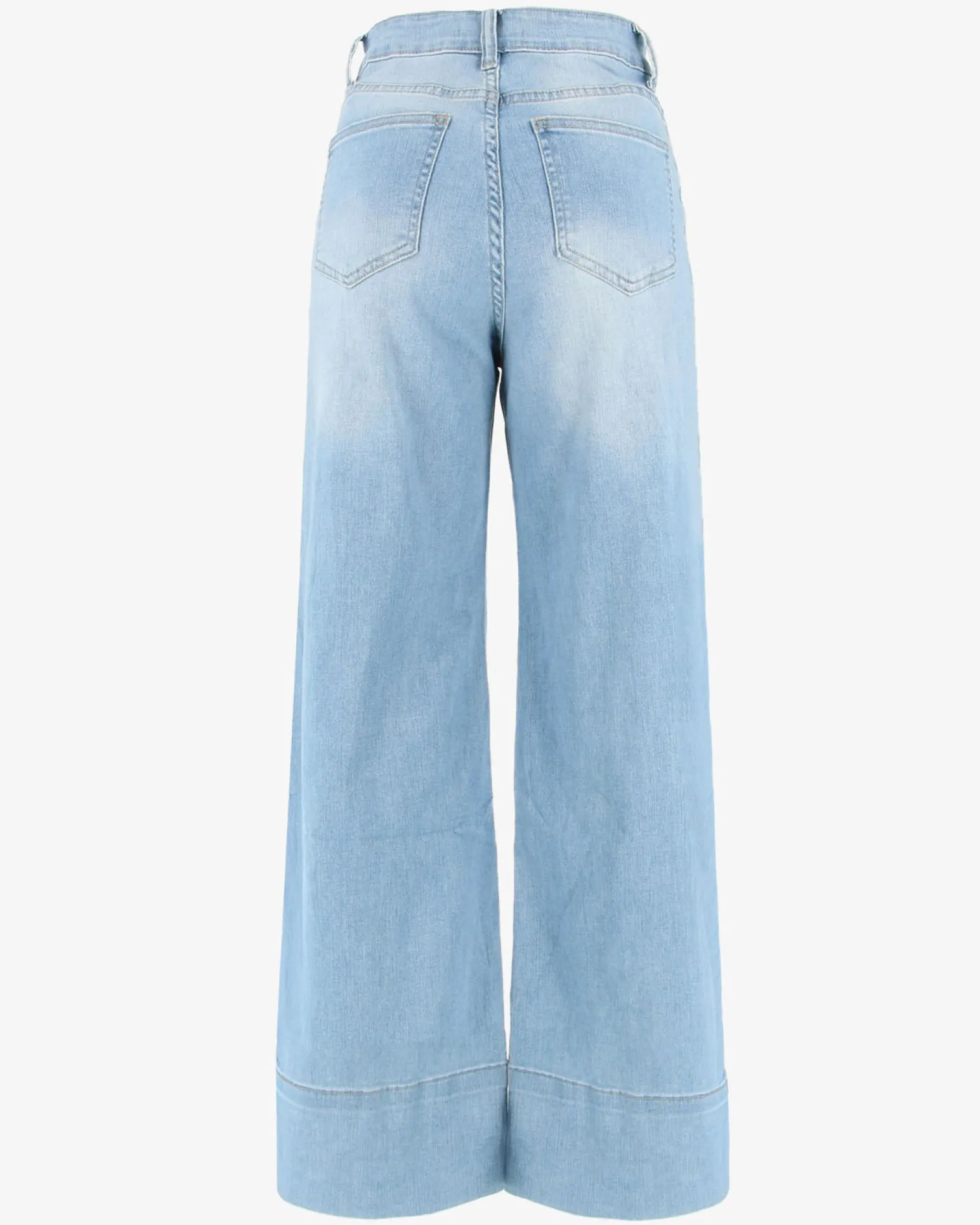 TATOO - JEANS CHIARO WIDE LEG DA DONNA ELASTICIZZATI
