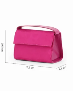 TATOO - MINIBAG FUXIA IN CAMOSCIO UN MANICO - 2035