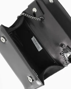 TATOO - MINIBAG NERA SCAMOSCIATA UN MANICO - 2033
