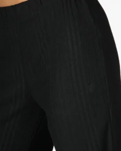TATOO - PANTALONE PALAZZO A COSTINE NERO DA DONNA