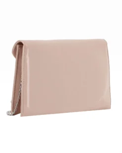 TATOO - Pochette nude multimateriale con patta, MADE IN ITALY