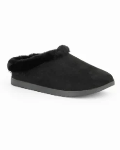 TATOO - Sabot nero con pelliccia interna