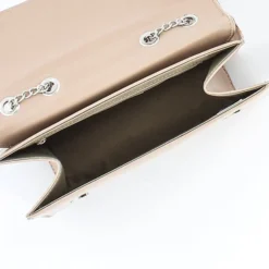 TATOO - Tracolla beige con patta, MADE IN ITALY