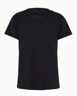 TATOO - Tshirt manica corta con stampa e scritta nera in cotone