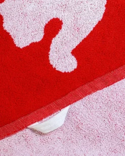 TELO TEAM TOWEL SMALL (50X100) RED-WHT