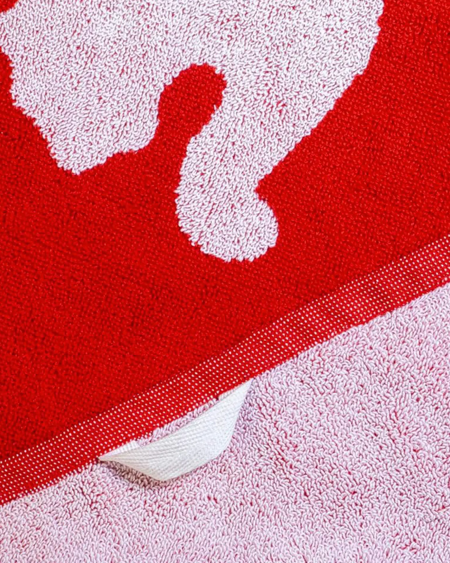 TELO TEAM TOWEL SMALL (50X100) RED-WHT