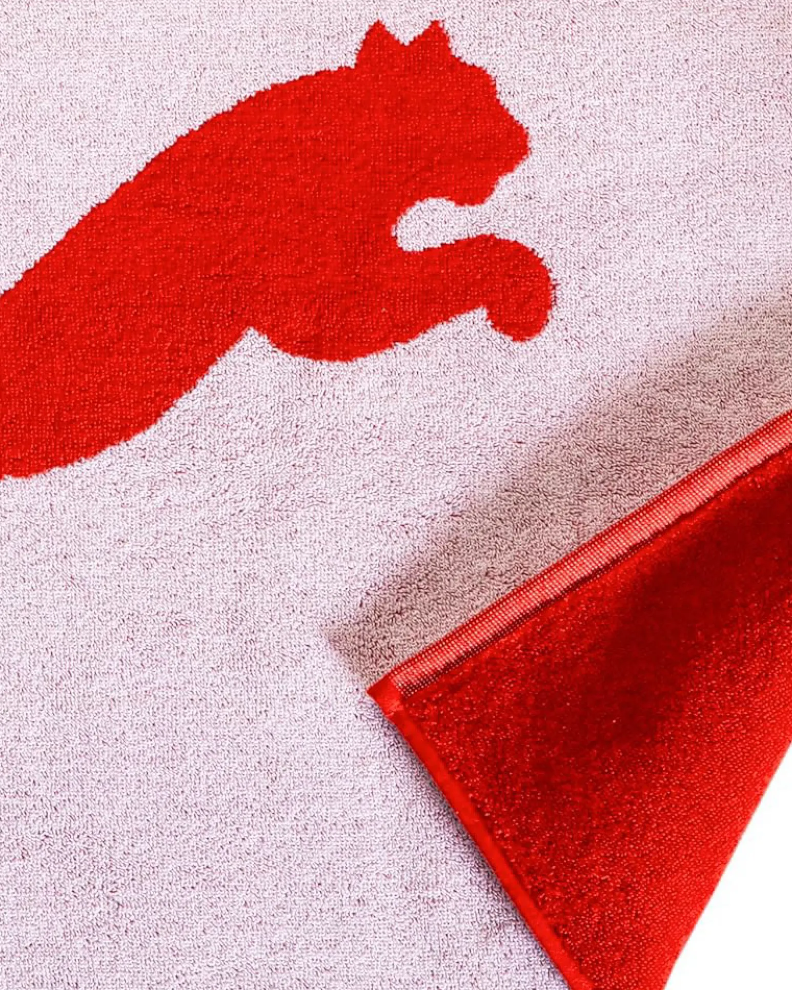 TELO TEAM TOWEL SMALL (50X100) RED-WHT