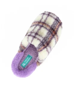 TIGLIO RAMBLAS - Pantofola lilla da donna in peluche