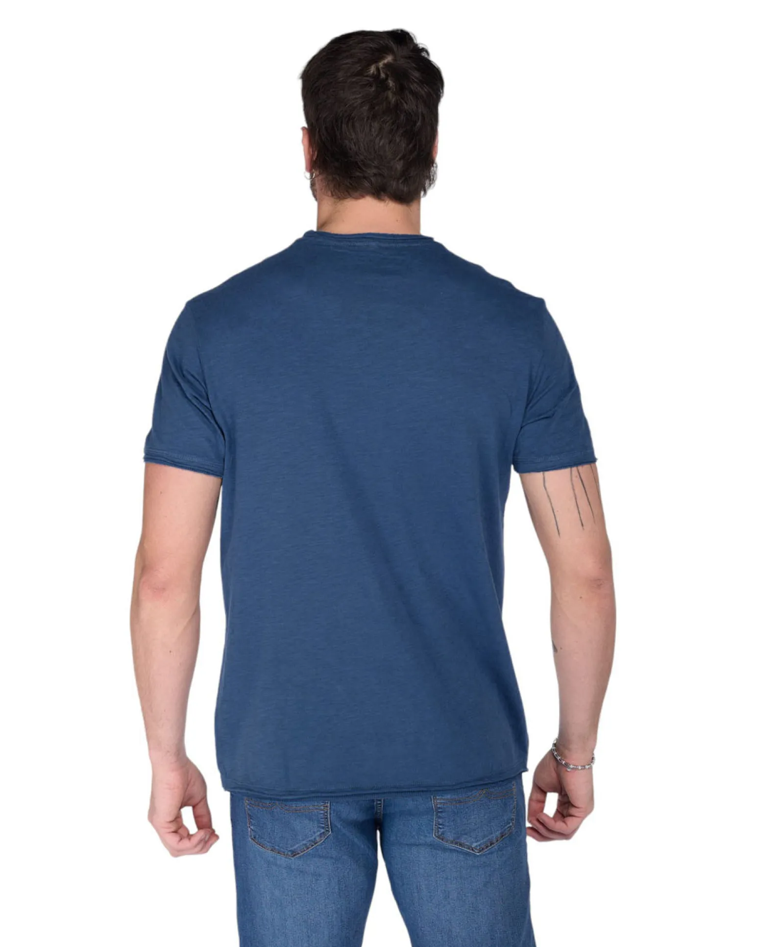TSHIRT MANICA CORTA FIAMMATA 2 BOTTONI