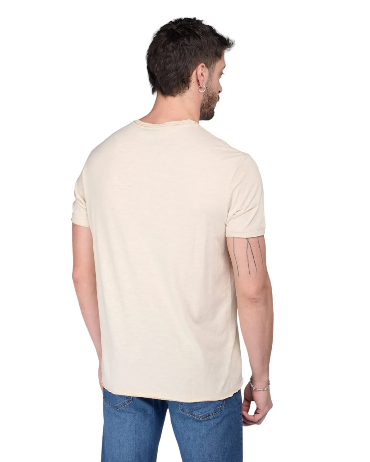 TSHIRT MANICA CORTA FIAMMATA 2 BOTTONI