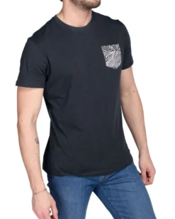 TSHIRT MANICA CORTA FIAMMATA C/TASCHINO