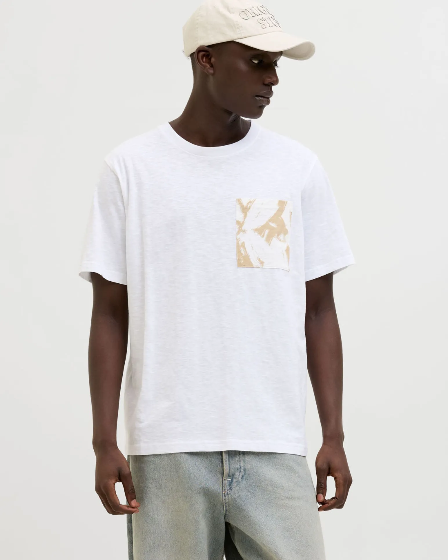 TSHIRT MANICA CORTA SPLIT AOP POCKET