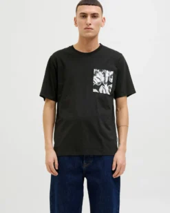 TSHIRT MANICA CORTA SPLIT AOP POCKET