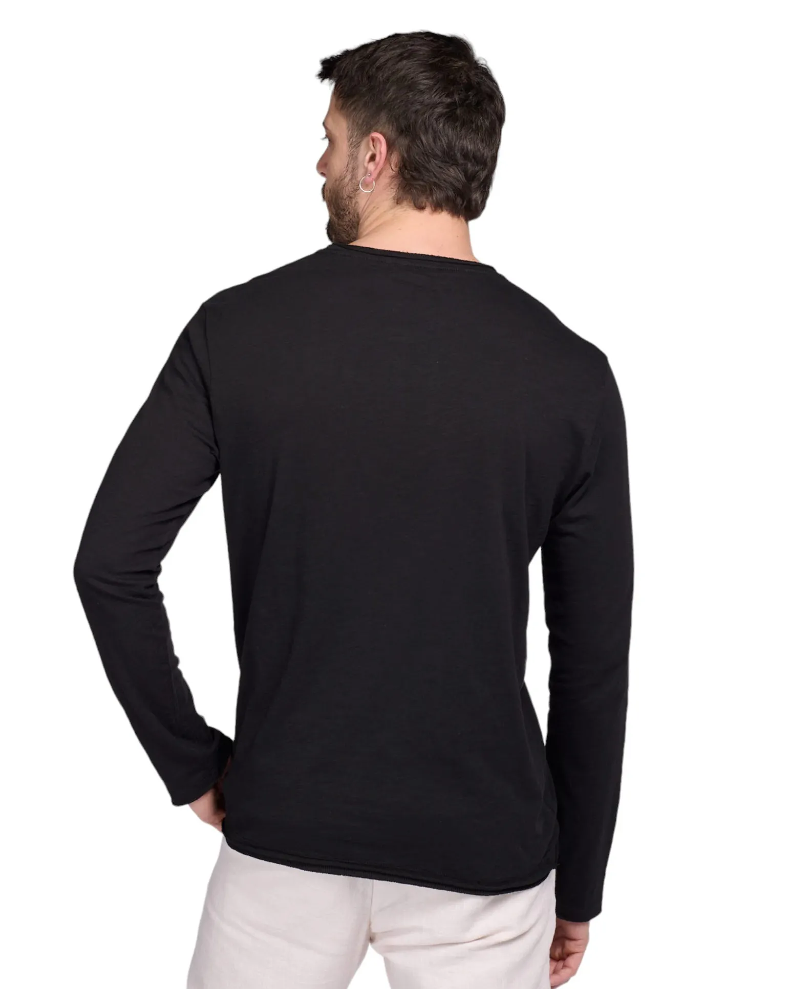 TSHIRT MANICA LUNGA GIROCOLLO 3 BOTTONI