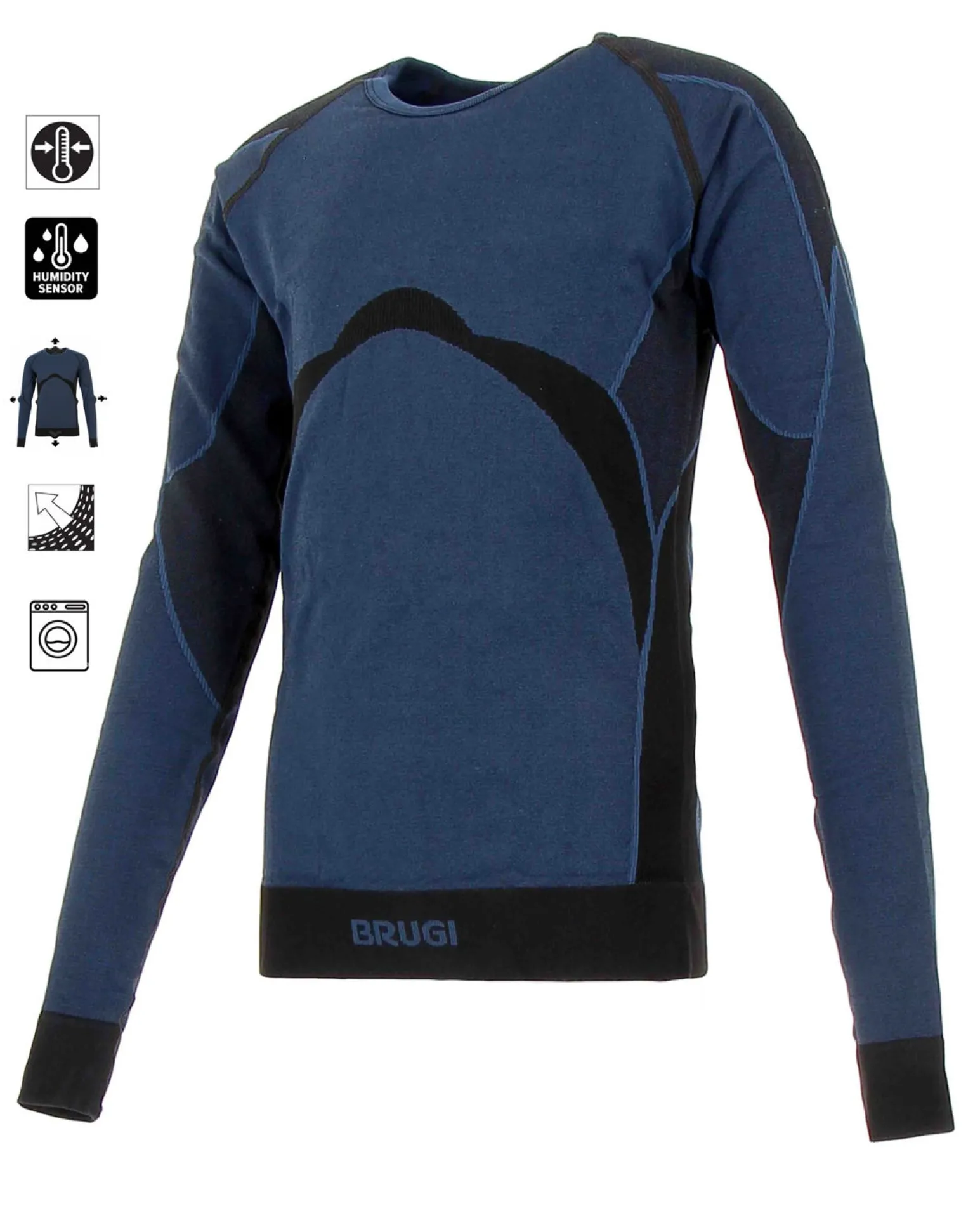 T-SHIRT ML INTIMO TERMICO JR BLUE