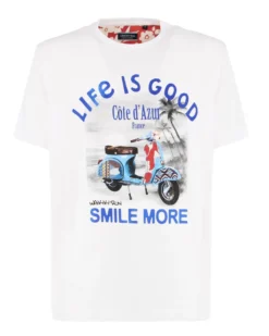 T-SHIRT MM LIFE IS GOOD WHITE