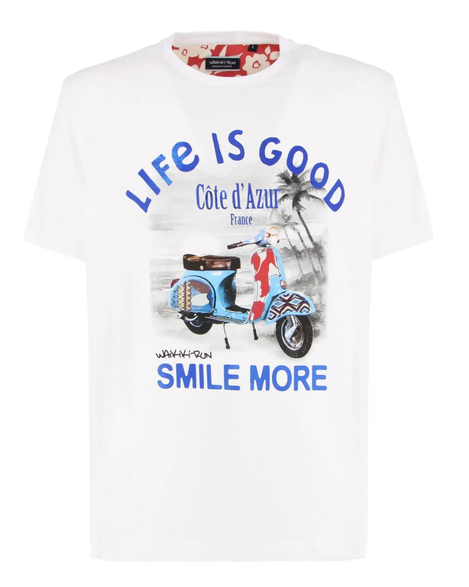 T-SHIRT MM LIFE IS GOOD WHITE