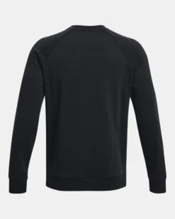 UNDER ARMOR - Felpa da uomo nera con logo bianco