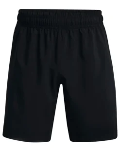 UNDER ARMOR - Pantaloncini da allenamento neri con logo laterale