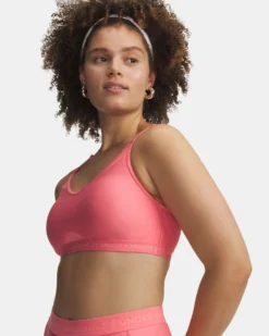 UNDER ARMOUR  - REGGISENO SPORTIVO CROSSBACK LOW BRA ROSA  SALMONE DA DONNA,  1386424_0600