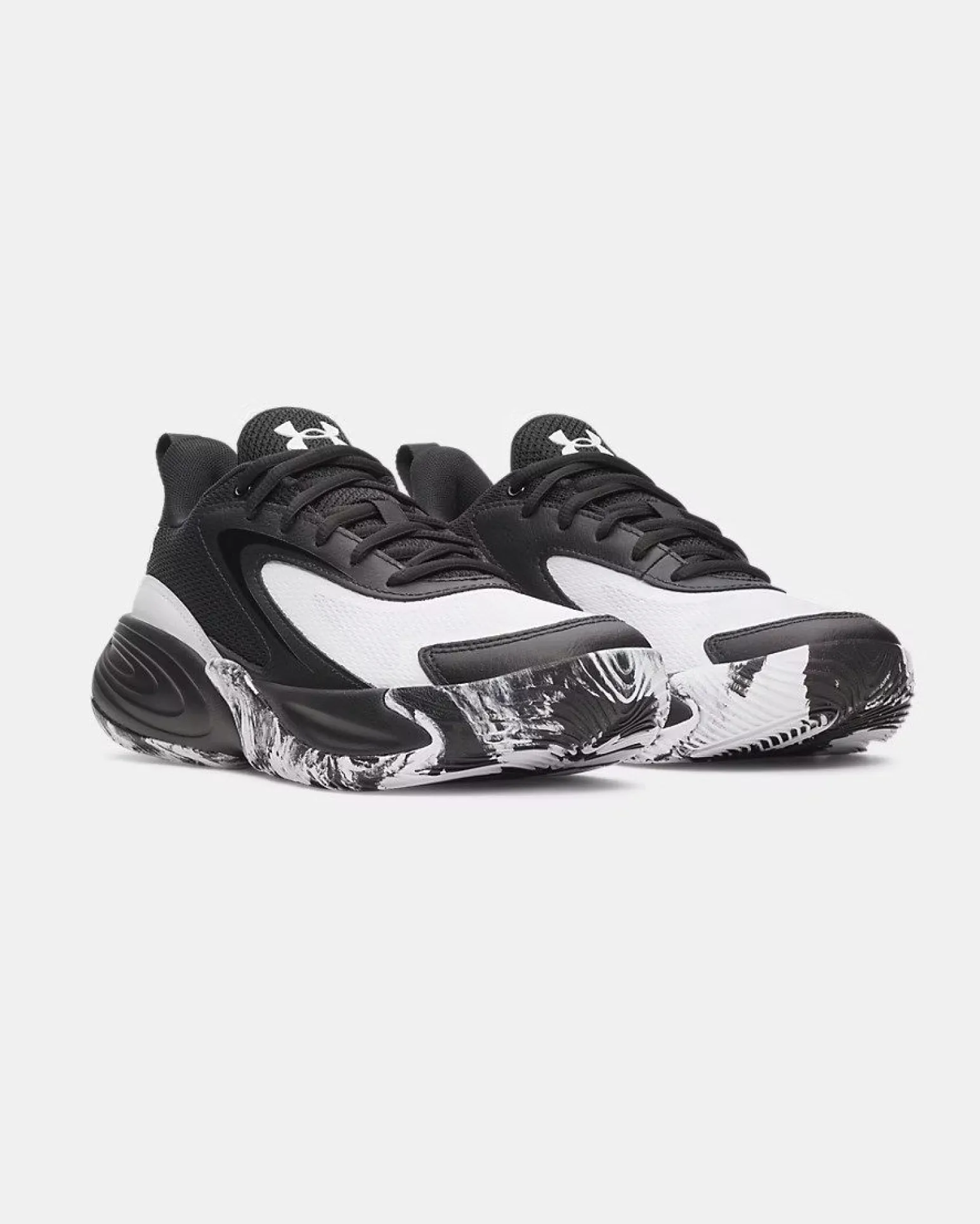 UNDER ARMOUR - SNEAKERS JUNIOR LOCKDOWN 8 GS NERE E BIANCHE DAL 35.5 AL 40, 6009398_0001