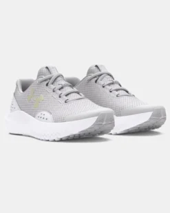 UNDER ARMOUR - SNEAKERS JUNIOR GGS SURGE 4 GS GRIGIE E BIANCHE DAL 35.5 AL 38,  3027108_0100