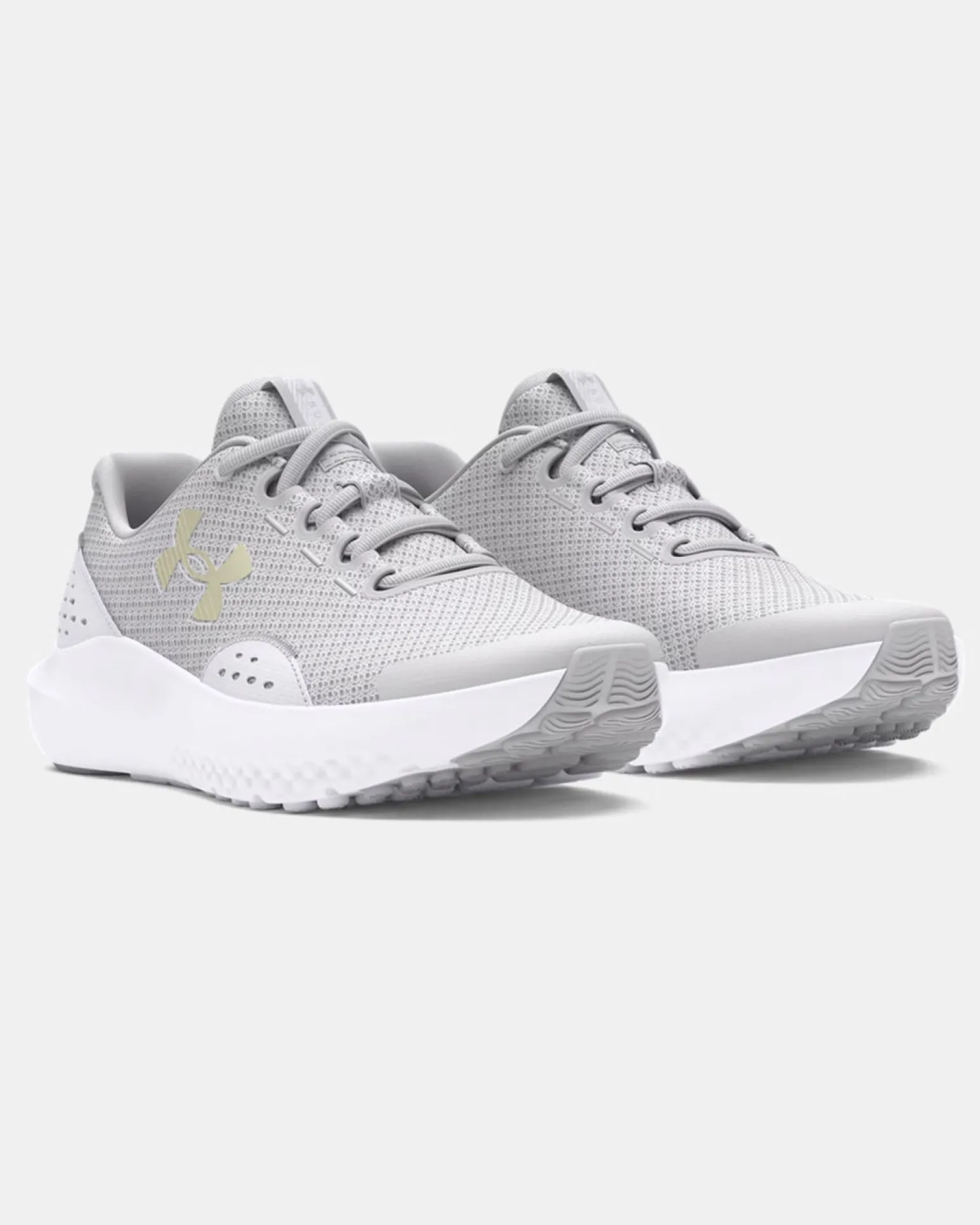 UNDER ARMOUR - SNEAKERS JUNIOR GGS SURGE 4 GS GRIGIE E BIANCHE DAL 35.5 AL 38, 3027108_0100