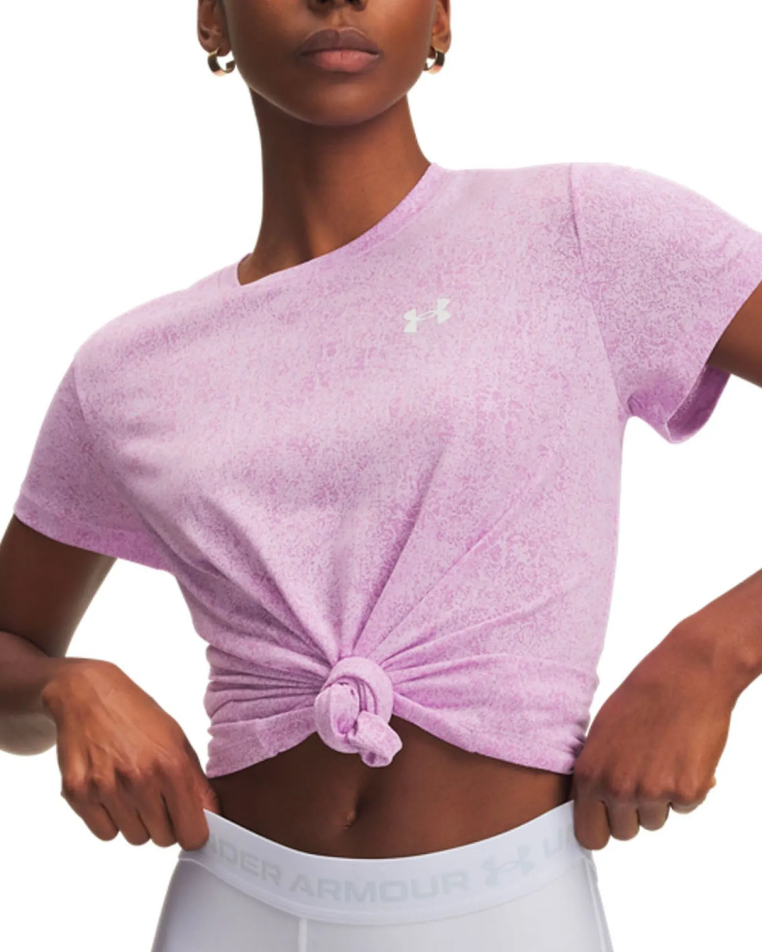 UNDER ARMOUR- T-SHIRT MEZZA MANICA TECH PIXELATE SSC ROSA DA DONNA, 6012302