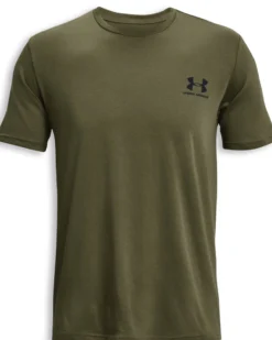 UNDER ARMOUR- T-SHIRT MEZZA MANICA SPORTSTYLE VERDE SCURO DA UOMO, 1326799_0390