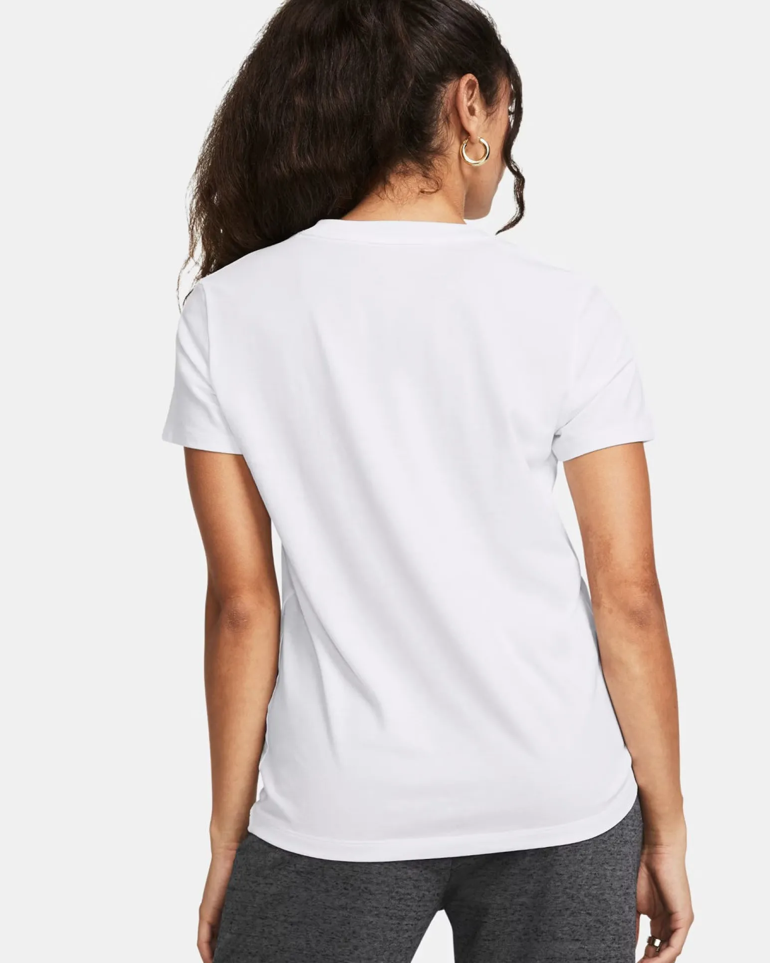 UNDER ARMOUR -T-SHIRT MEZZA MANICA OFF CAMPUS CORE SS BIANCA DA DONNA, 1383648_0100