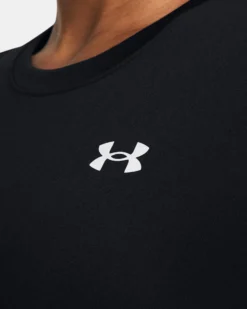 UNDER ARMOUR -T-SHIRT MEZZA MANICA TECH SSC - SOLID NERA  DA DONNA, 1384231_0001