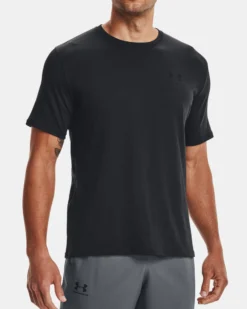 UNDER ARMOUR- T-SHIRT MEZZA MANICA SPORTSTYLE NERA DA UOMO, 1326799_0001
