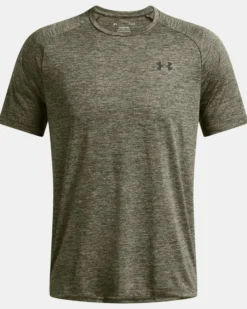 UNDER ARMOUR -T-SHIRT MEZZA MANICA TECH 2.0 SS VERDE DA UOMO, 1326413_0390