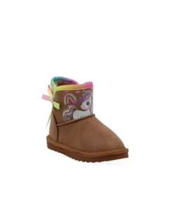 UNICORNO - Stivaletto beige con pelliccia interna