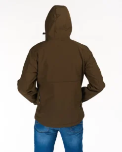 UNIVERS - GIACCA DA CACCIA MOENA VERDE IN SOFTSHELL IMPERMEABILE