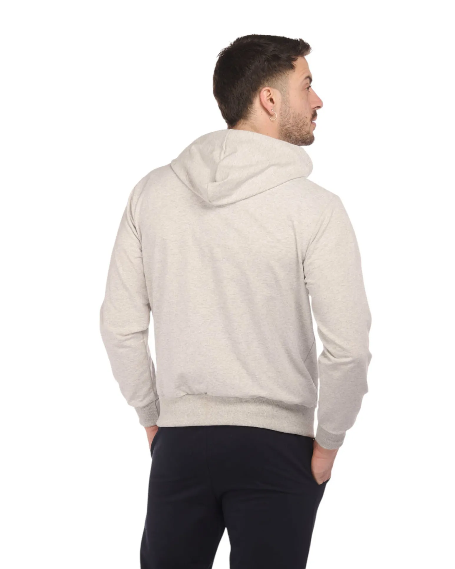 UOMO FELPA CON ZIP E CAPPUCCIO NASA