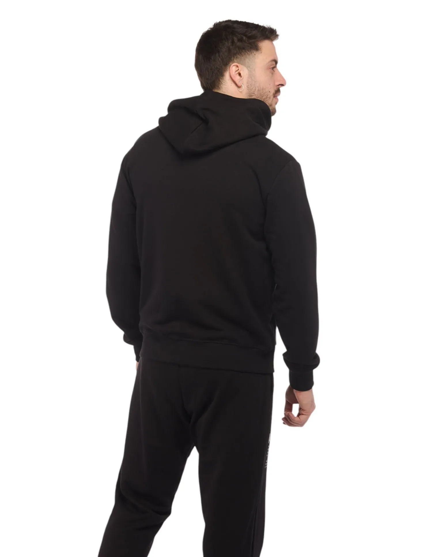UOMO FELPA FULL ZIP CON CAPPUCCIO