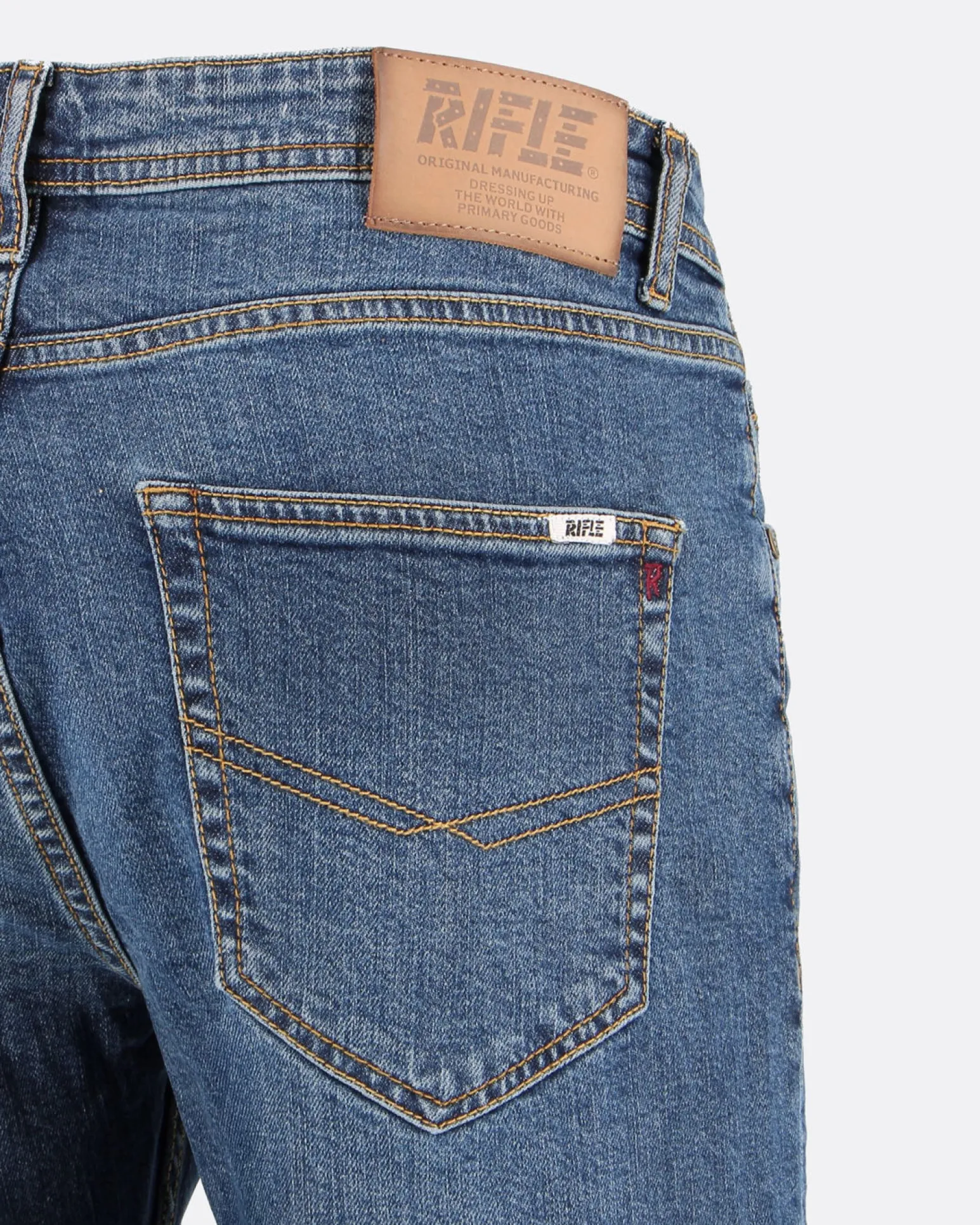 UOMO JEANS 5 TASCHE LAVAGGIO MEDIO