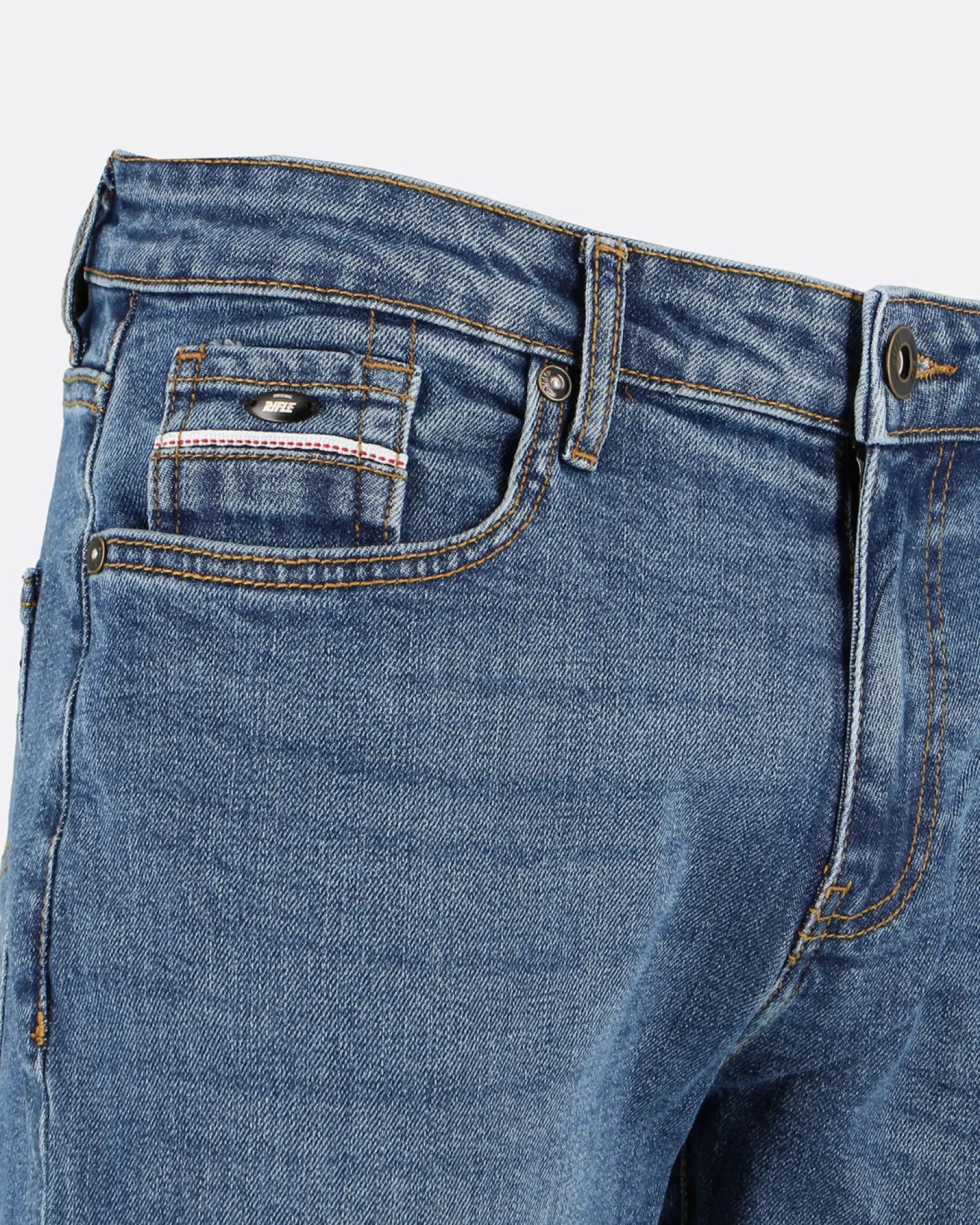 UOMO JEANS 5 TASCHE LAVAGGIO MEDIO