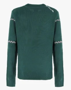 US GRAND - Maglione manica lunga verde con renna