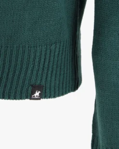 US GRAND - Maglione manica lunga verde con renna
