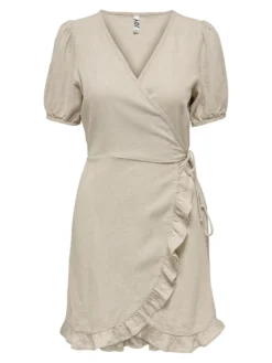 VESTITINO MEZZA MANICA SAY SS WRAP LINEN