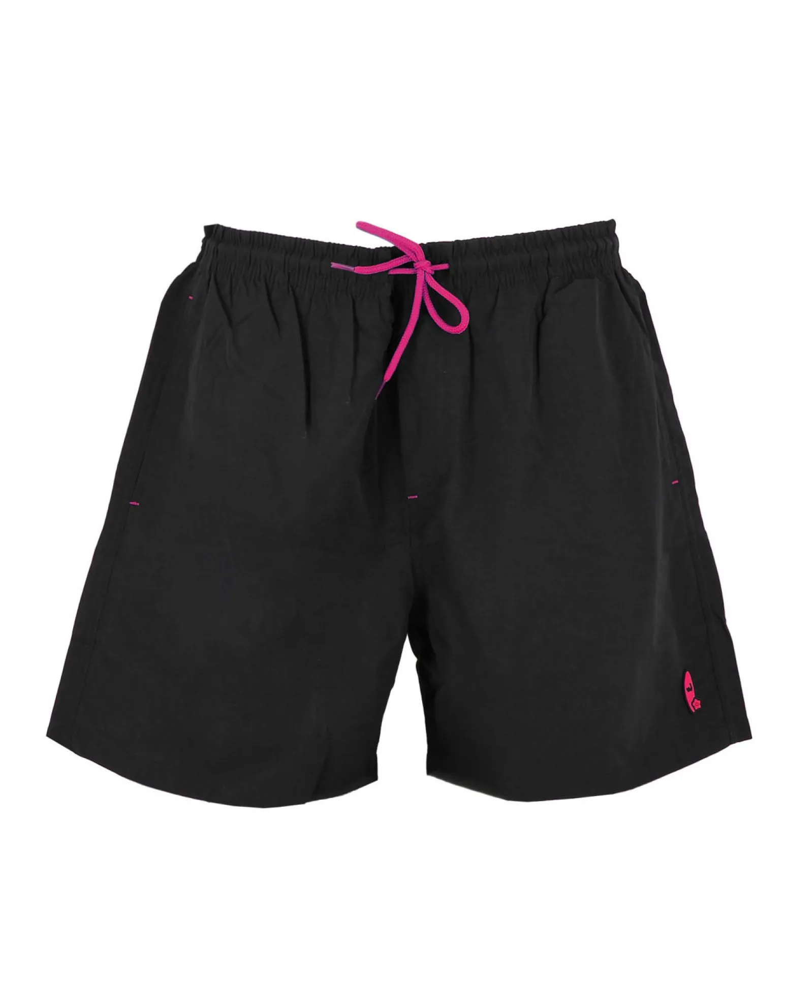 WAIKIKI RUN - BOXER DA MARE NERO CON DETTAGLI FUXIA, MENELAO