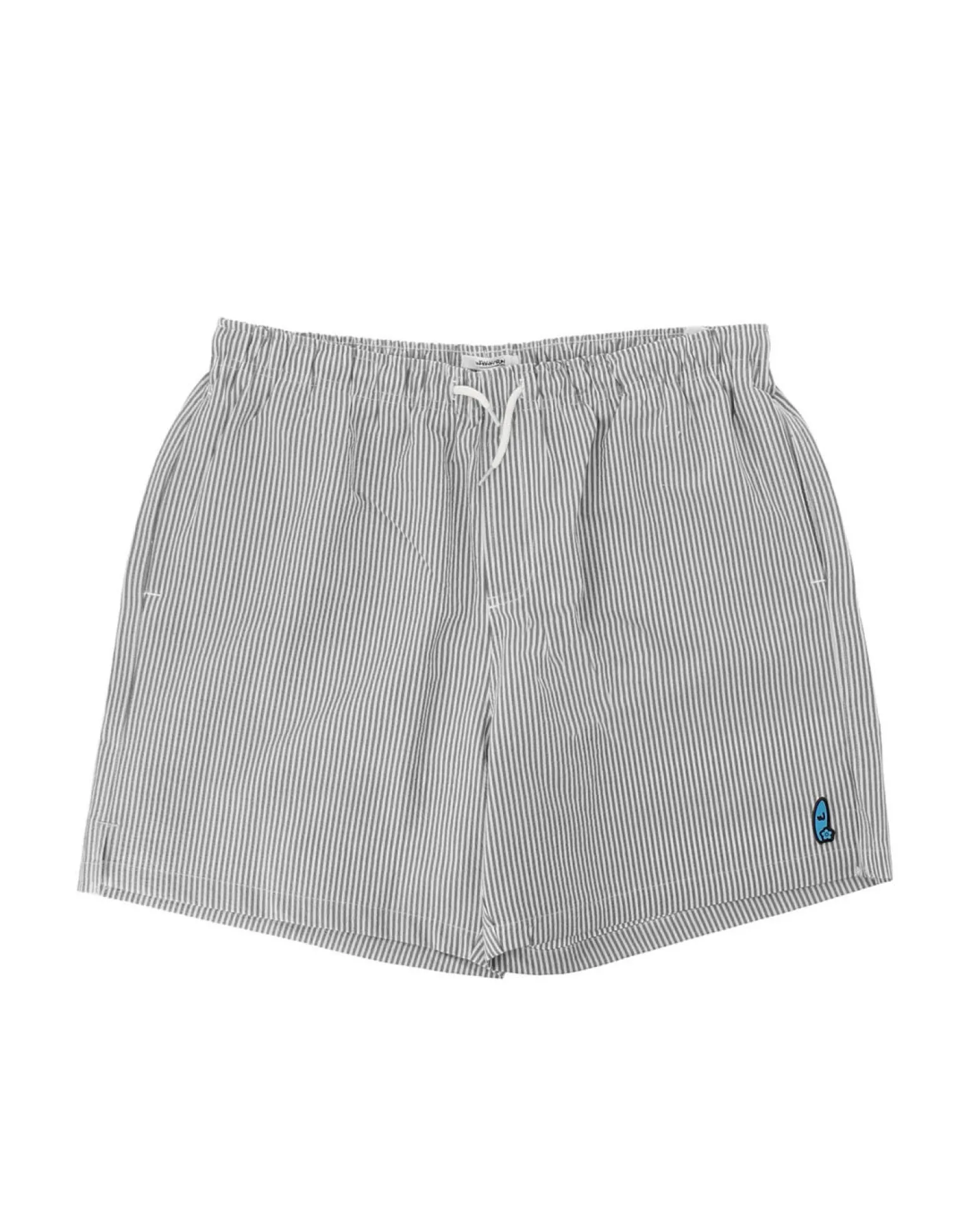 WAIKIKI RUN - BOXER MARE A RIGHE BIANCO E BLU DA UOMO, SATURNO