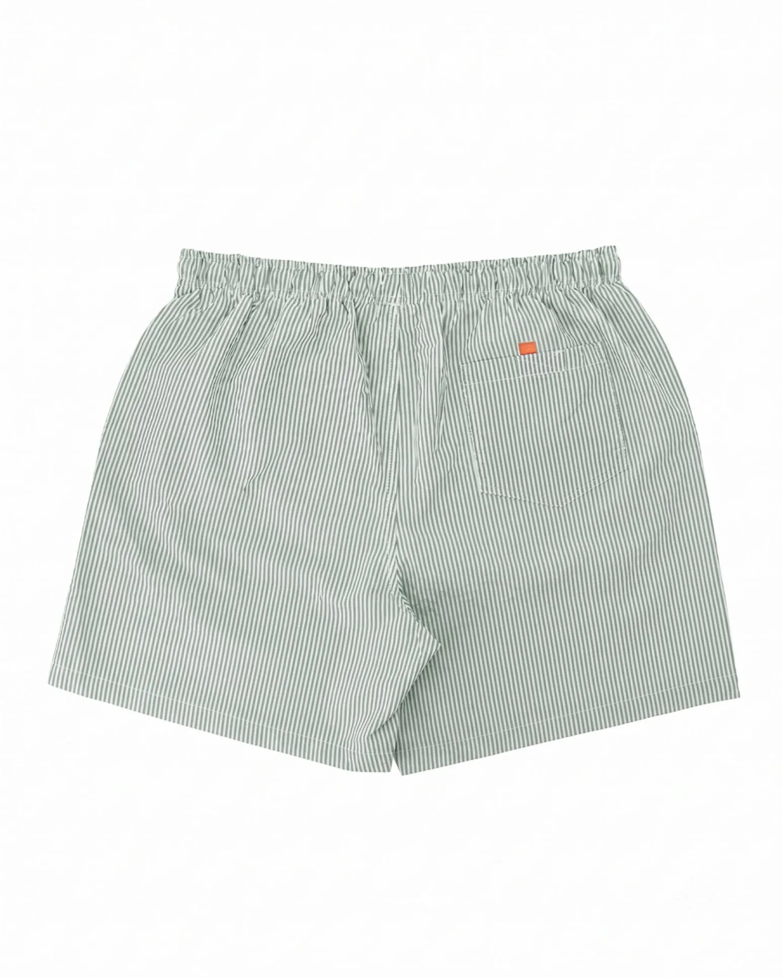WAIKIKI RUN - BOXER MARE A RIGHE BIANCO E VERDE DA UOMO, SATURNO
