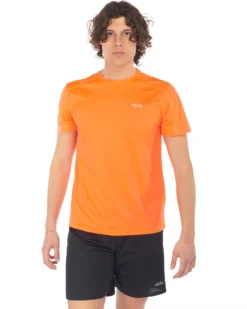 WAIKIKI RUN - T shirt da running arancione fluo in meh traspirante