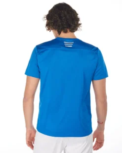 WAIKIKI RUN - T shirt da running blu in meh traspirante