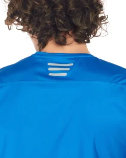 WAIKIKI RUN - T shirt da running blu in meh traspirante